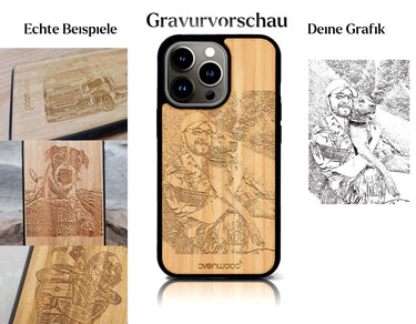 INDIVIDUELL iPhone 13 Pro Bambus-Kunststoff